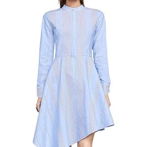 BCBG Blue Button Down Shirt Dress